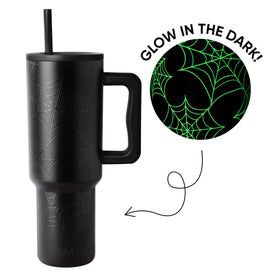Two included straws, one color-matched and one clear, for flexible use.