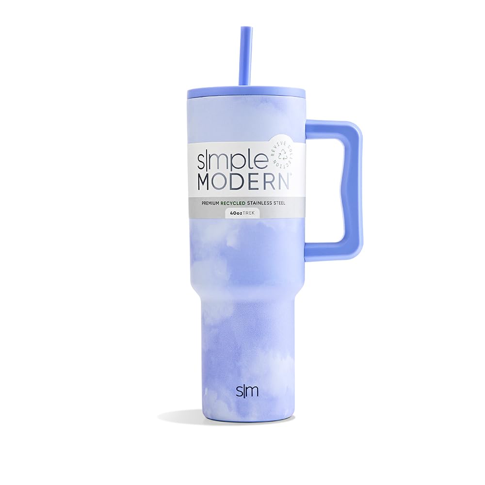 Double-wall vacuum insulated Trek tumbler keeps drinks hot or cold