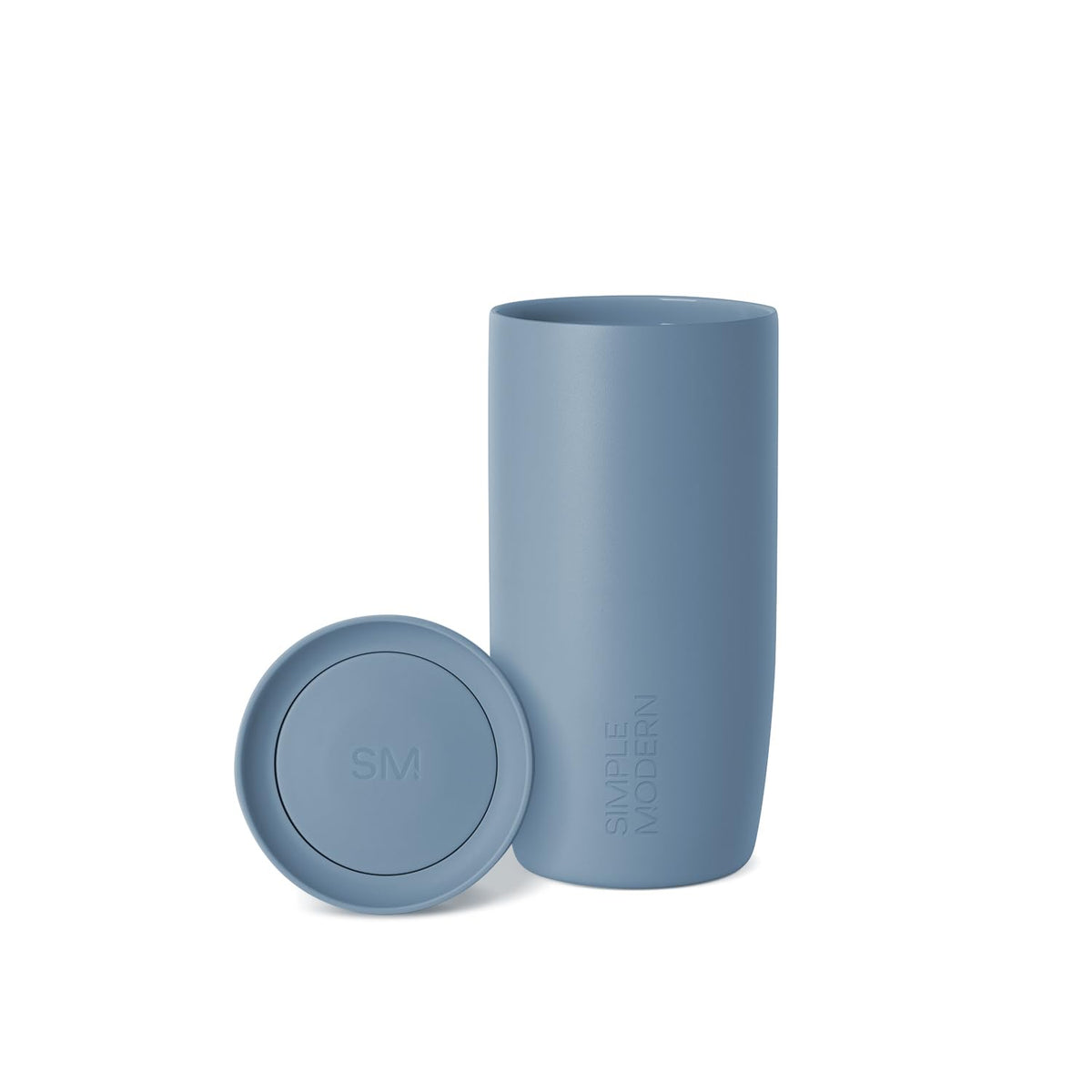 Simple Modern Voyager 360° lid in use for easy, from-any-angle sipping