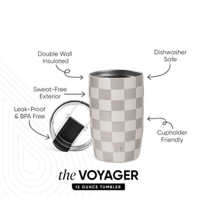 Simple Modern Voyager flip lid showing leak-proof design for secure sipping