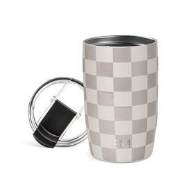 Simple Modern Voyager tumbler with Checkmate finish, cupholder-friendly for on-the-go hydration