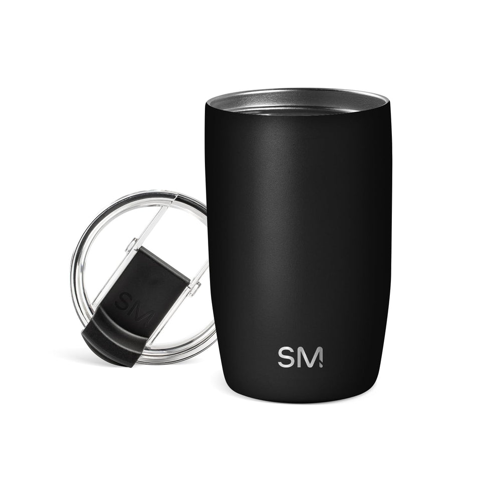 Simple Modern Voyager tumbler with cupholder-friendly design for easy commuting.