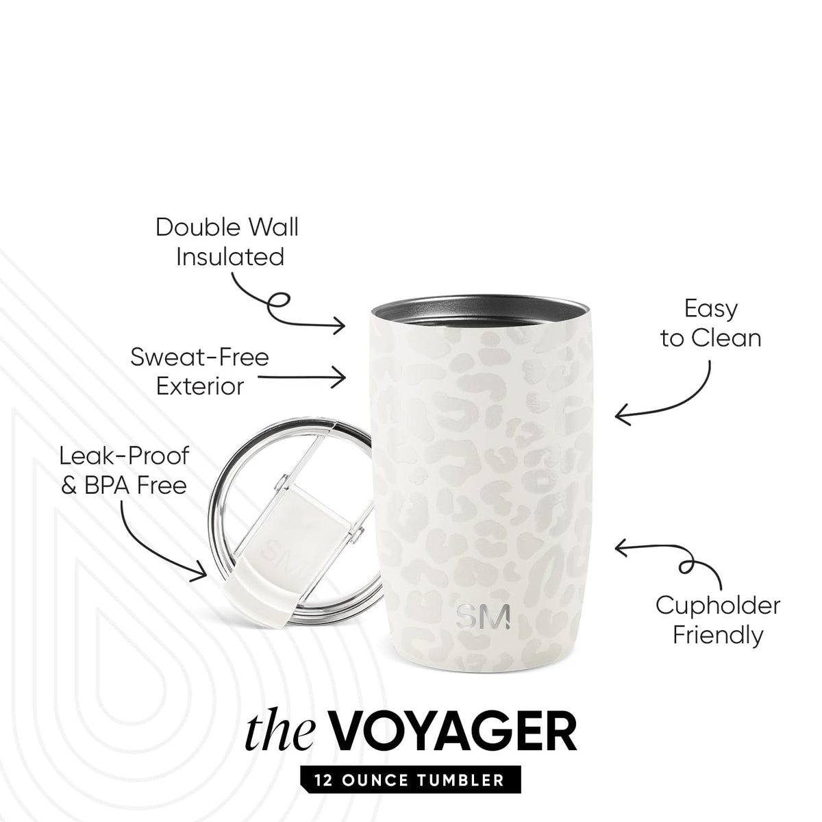 Simple Modern Voyager cupholder friendly design fits car commutes and errands