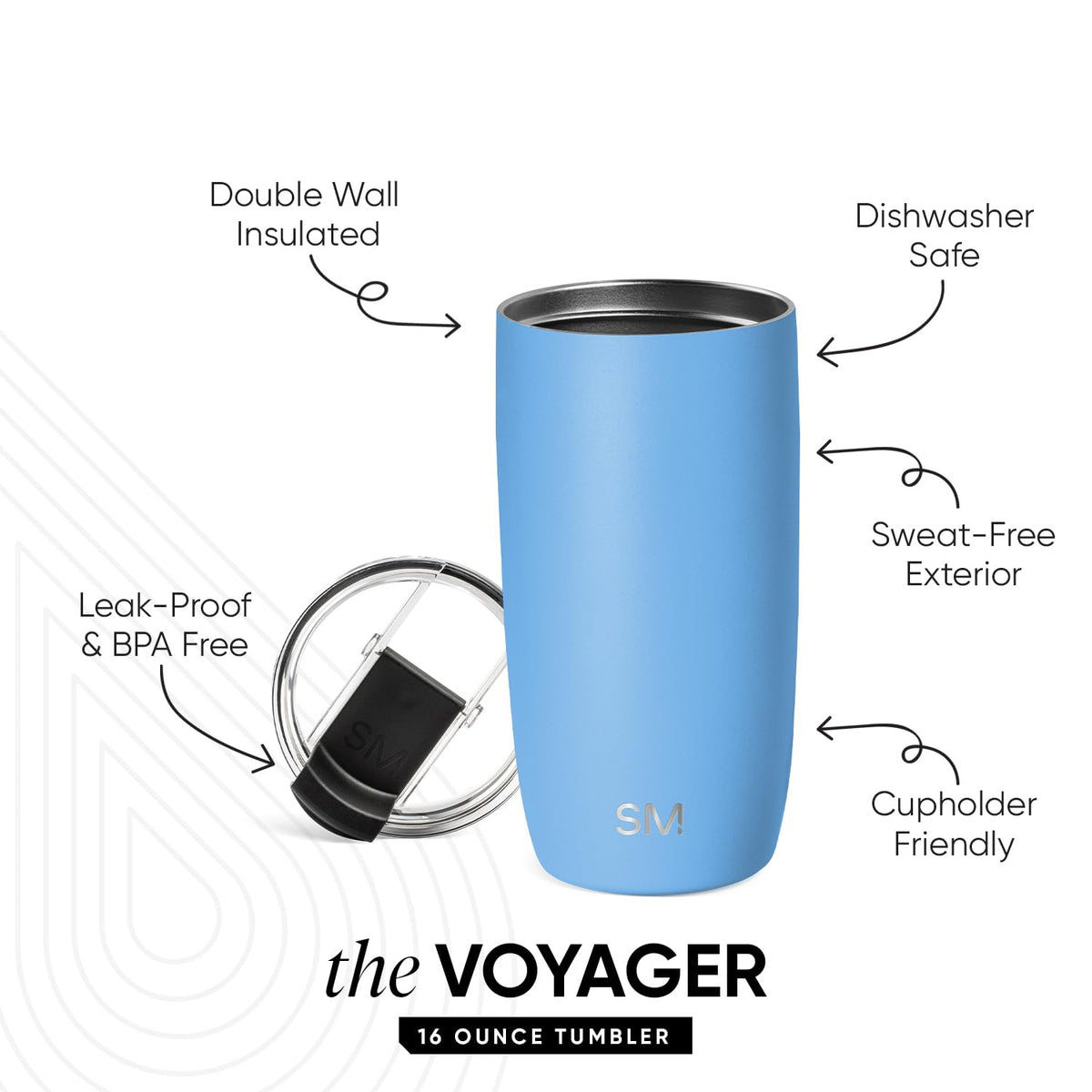 Dishwasher-safe Voyager highlights easy cleanup after busy days