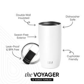Simple Modern Voyager insulated tumbler keeps beverages at the right temperature.