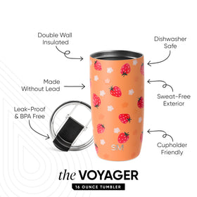 Simple Modern Voyager's double-wall insulation keeps drinks at the desired temperature longer.