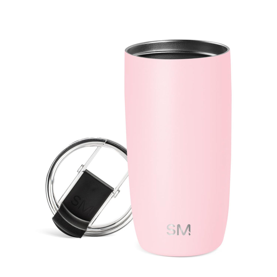 Simple Modern Voyager tumbler with flip lid in blush for secure on-the-go sipping