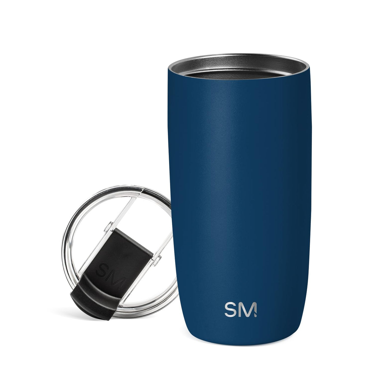 Simple Modern Voyager tumbler with flip lid, 16oz, ideal for on-the-go coffee.