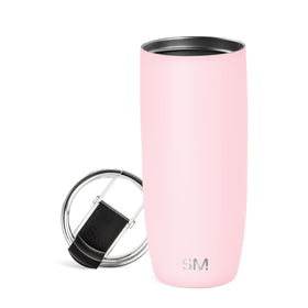 Simple Modern Voyager tumbler with flip lid for on-the-go hot coffee.