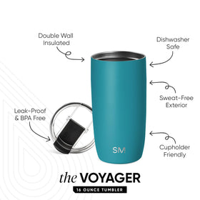 Simple Modern Voyager with flip lid demonstrates leakproof performance for commuting