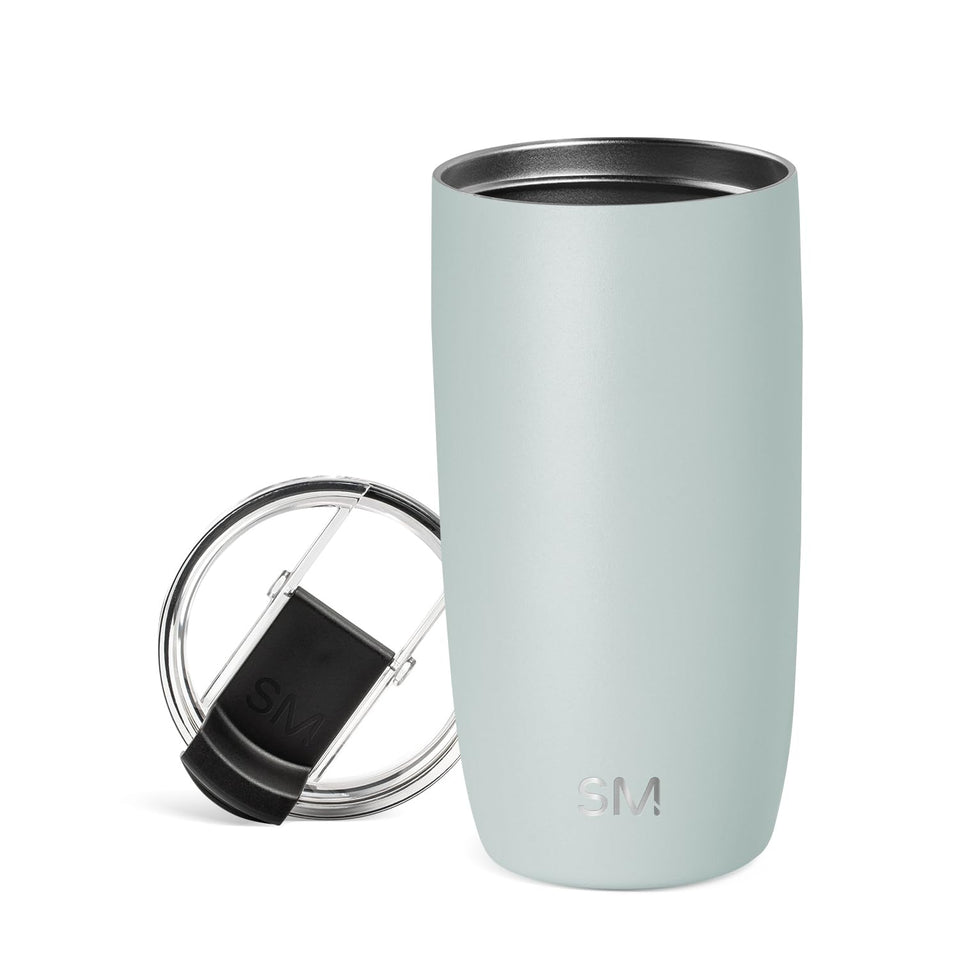 Simple Modern Voyager tumbler Sea Glass Sage keeps beverages at ideal temperature on the go