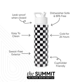 Simple Modern vacuum-insulated stainless steel bottle preserves cold drinks for hours.