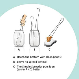 Simple Preading 11-5inch design offers balanced grip for easy spreading.