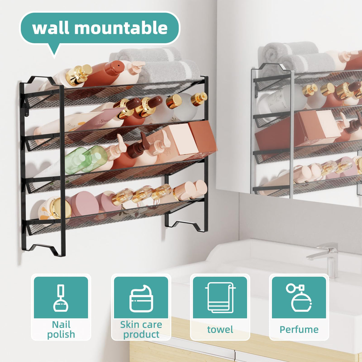 Simple Trending spice rack installed in cabinet or on countertop