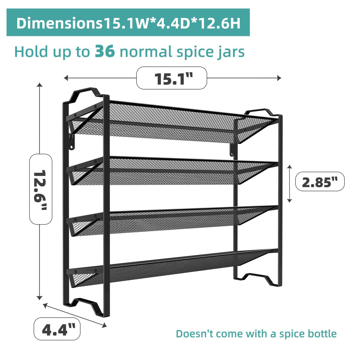 Simple Trending compact space-saving spice rack for pantry