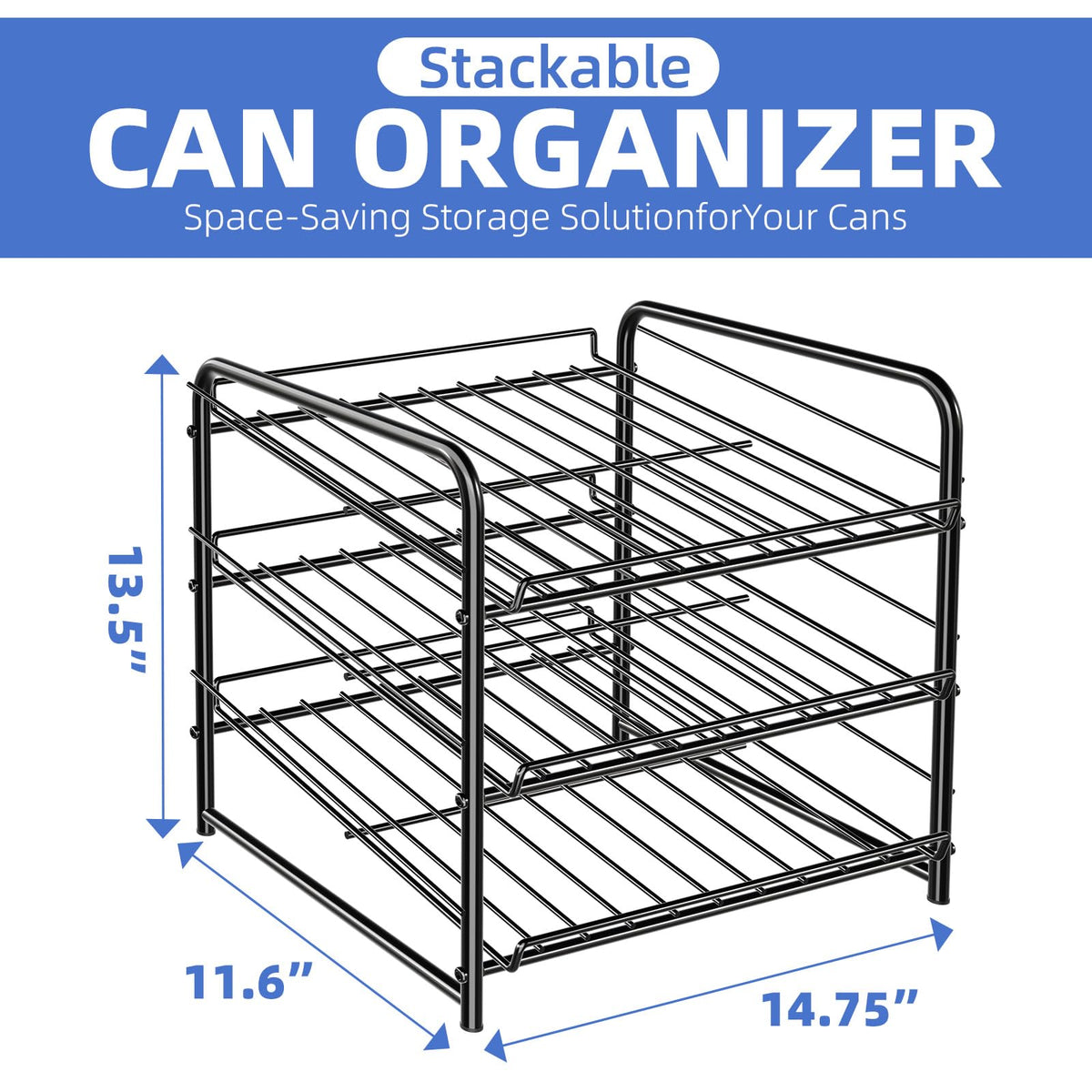 Dimensions of Simple Trending rack: 14.75 deep, 11.6 wide, 13.5 high for compact cabinets.
