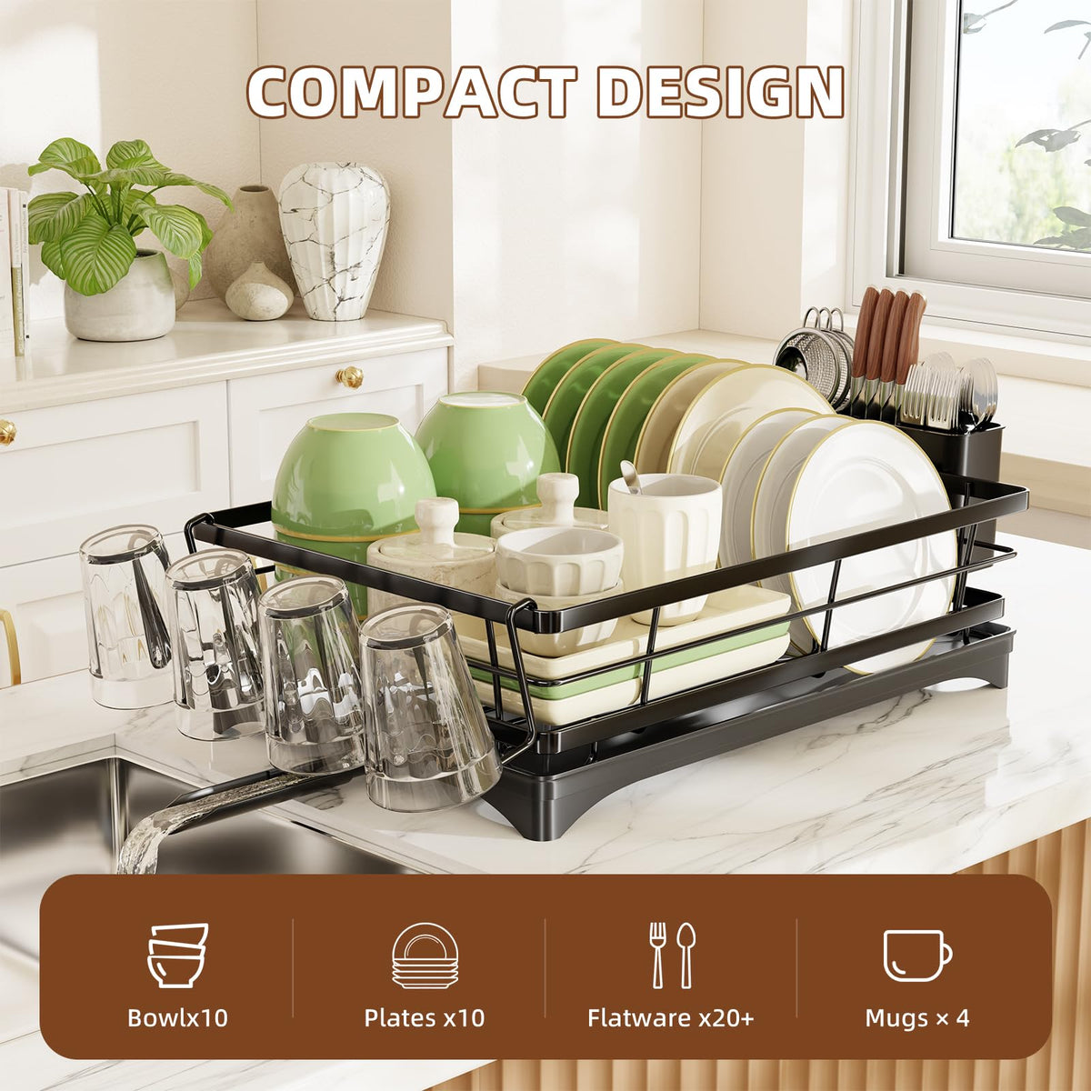 Simple Trending dish rack drainage base emphasizes quick water runoff