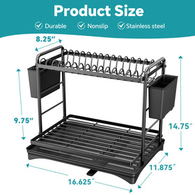 Simple Trending side cutlery rack keeps utensils organized and accessible.