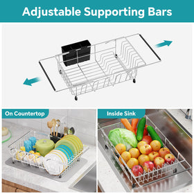 Simple Trending easy-assembly dish rack ready in seconds