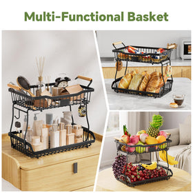 Simple Trending Fruit Basket large capacity keeps fruits, vegetables, and snacks neatly organized.