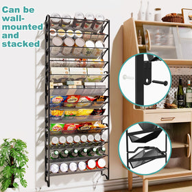Simple Trending grid-shelf spice rack providing stable storage