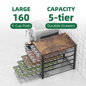 Simple Trending K-Cup storage in kitchen setup for organized counter