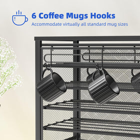Simple Trending metal pod rack with sturdy frame supports heavy coffee makers