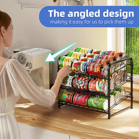 Rubber pads prevent sliding and protect shelves when using Simple Trending rack.