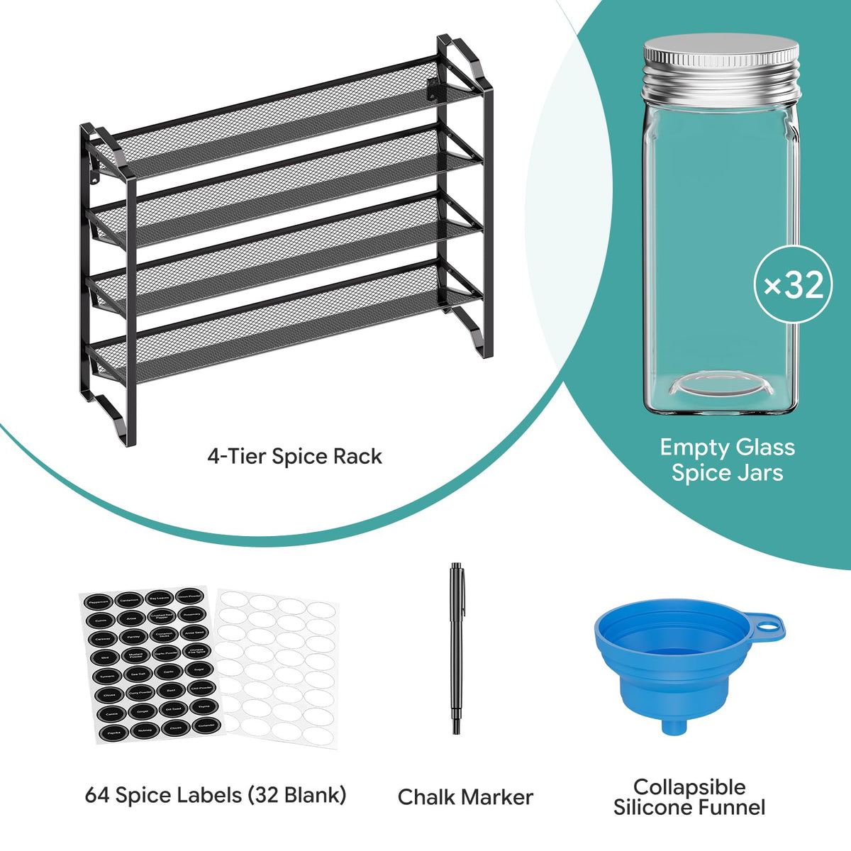 Simple Trending foldable silicone funnel for mess-free refills