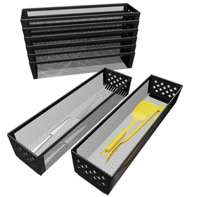 Simple Trending eight-compartment silverware organizer keeps cutlery neatly arranged.