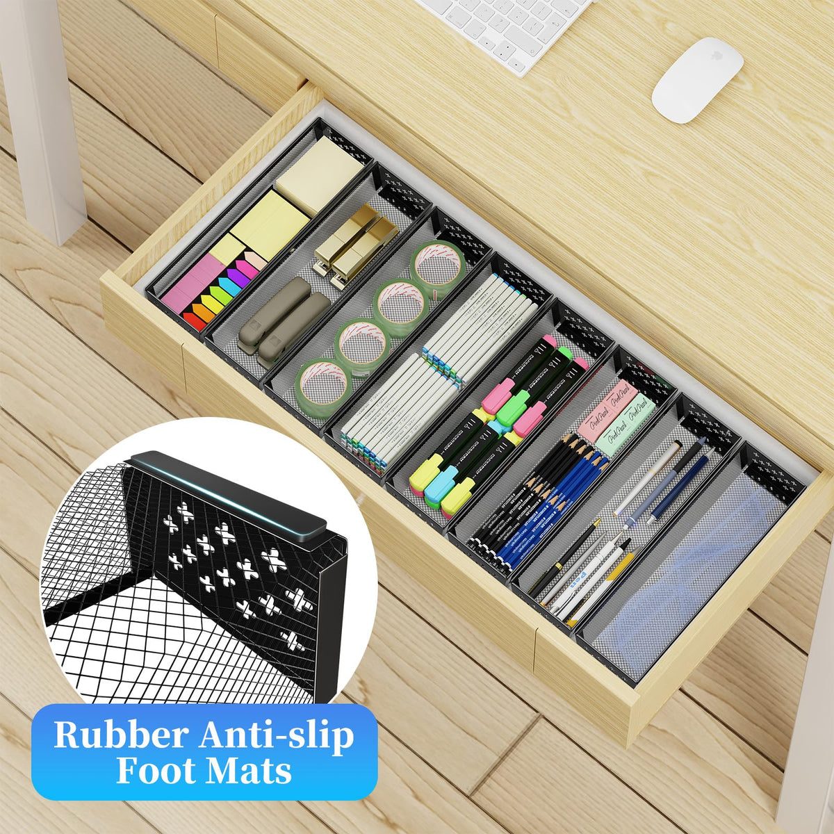 Simple Trending black finish complements modern kitchens while organizing small items.
