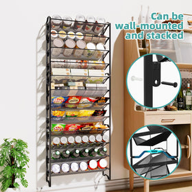 Simple Trending black spice rack combines durability with sleek kitchen style