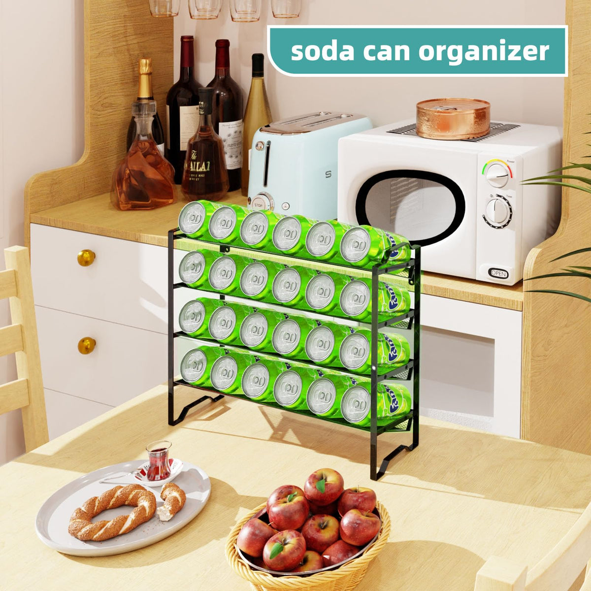 Simple Trending stackable spice rack two-tier setup
