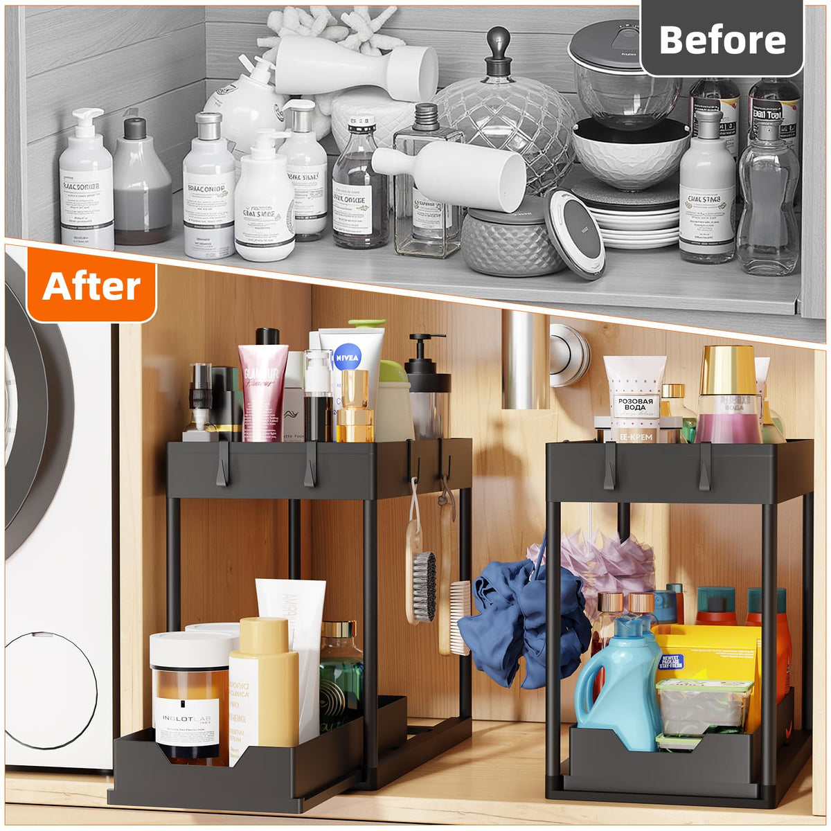 Simple Trending two-tier setup, easy tool-free assembly and durable build.