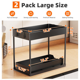 Simple Trending under-sink organizer with sliding drawer for easy bottom access.
