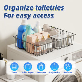 Simple Trending wire baskets withstand up to 40 pounds for sturdy storage