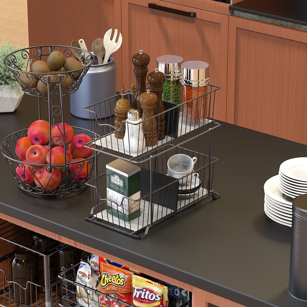 Simple Houseware dimensions 14D x 8W x 12.75H fit compact spaces