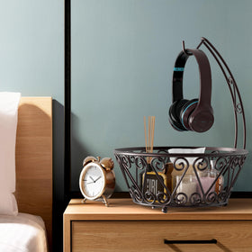 SimpleHouseware bronze-coated bowl combines style and function in your dining area