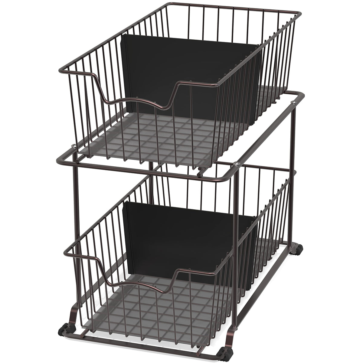 Simple Houseware sliding basket drawer enhances compact storage and easy access
