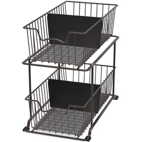 Simple Houseware sliding basket drawer enhances compact storage and easy access
