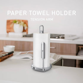 simplehuman one-handed tear action view showing ergonomic design for quick sheet removal