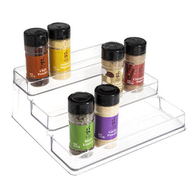 SIMPLEMADE 3-tier spice rack front view shows clear, accessible storage