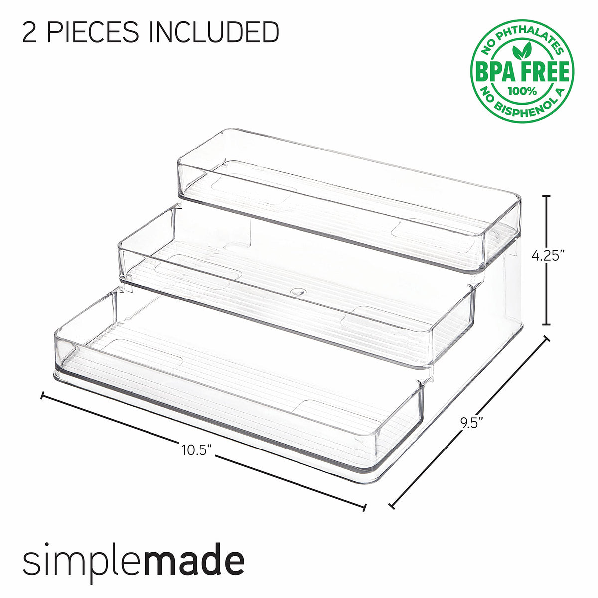 SimpleMade countertop storage solution for spices or small items in kitchen.