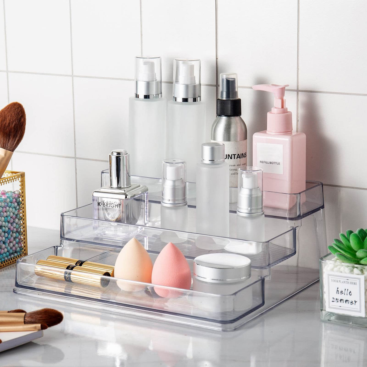 SIMPLEMADE spice rack in bathroom storage for toiletries and cosmetics