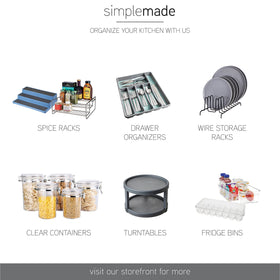 SIMPLEMADE spice rack made of durable clear plastic for daily use
