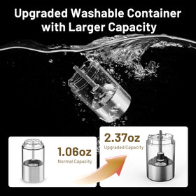 Detachable 70ml container for SIMPLETASTE grinders for easy refills.