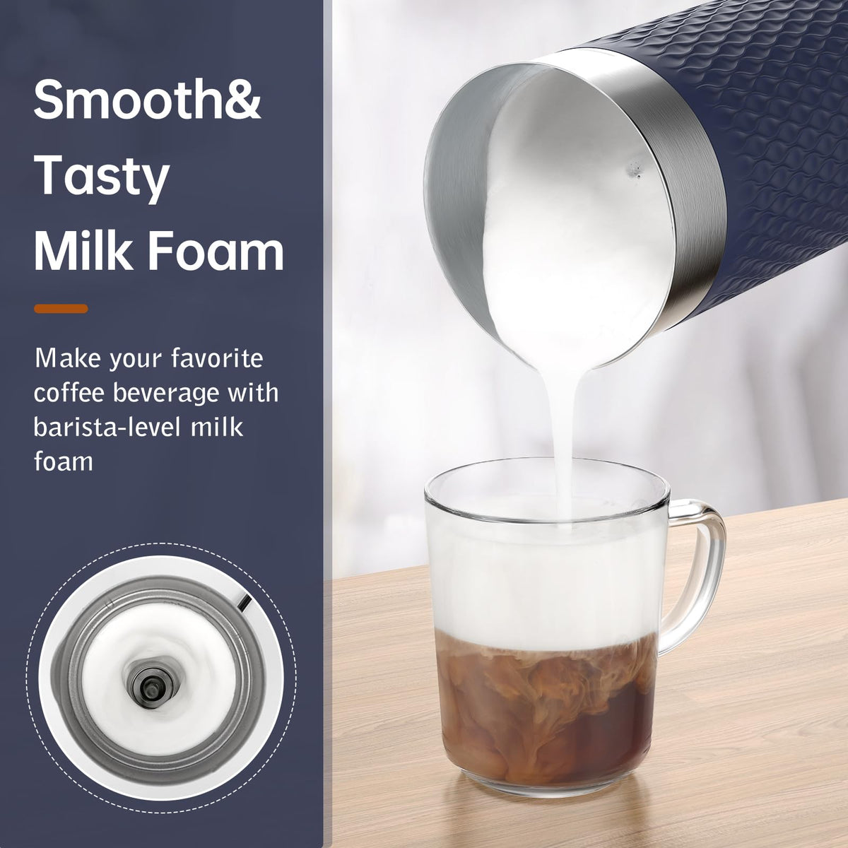 SimpleTaste 4in1 modes showcase foam and warm milk options for versatile beverages