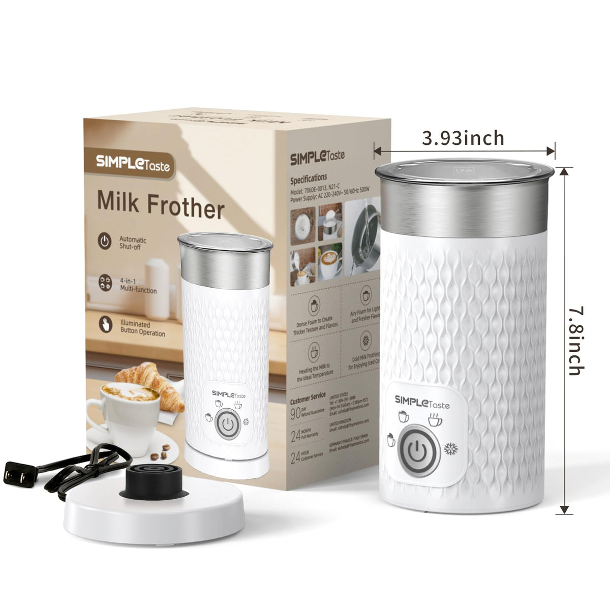 SIMPLETASTE Large capacity supports multiple servings of drinks