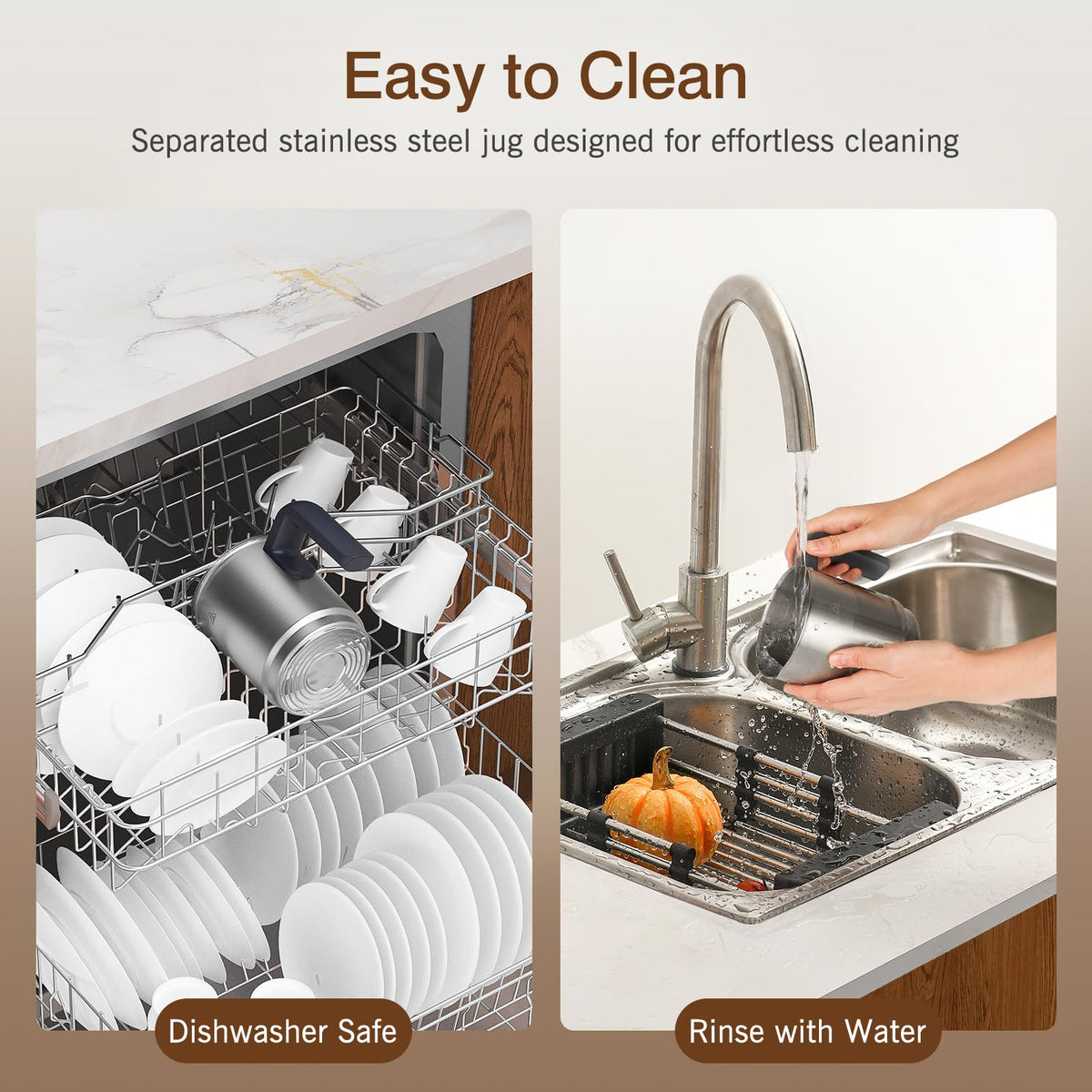 SIMPLETASTE Milk Frother stainless-steel build for durable daily use.