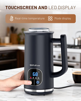SIMPLETASTE warm and cold foam modes for café-style drinks.